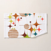 Midden eeuw modern steruitbarstingen en bollen bad handdoek (Handdoek)