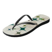Midden eeuw modern steruitbarstingen en bollen teenslippers (Schuin)
