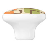 Midden eeuw modern stijl keramische knop (Zijkant)