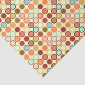 Midden-Eeuw Modern Stippen Cream met Multi Neutral Tissuepapier (Detail)