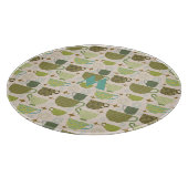 Midden-eeuw Modern Teacup Monogram Snijplank (Hoek)