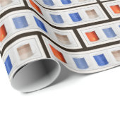Midden Eeuw Modern Theekop Inpakpapier (Rol Hoek)