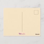 Midden eeuw modern valentijnsdanspaar briefkaart (Achterkant)