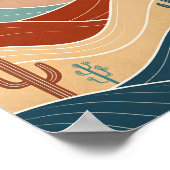 Midden-eeuw modern woestijnlandschap poster (Hoek)