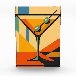 Midden Eeuw Modern Zonsopgang Bauhaus Martini Fotoblokken