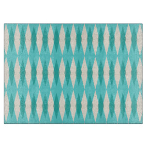 Midden eeuw moderne Argyle glas snijplank