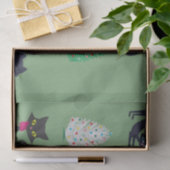 Midden eeuw moderne Atomic Cat Kerstvakantie Tissuepapier (Geschenk)