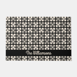 Midden eeuw moderne atomische jaren 1950 Retro gep Deurmat