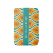 Midden eeuw moderne atoomdruppels retro gepersonal badmat (Voorkant Verticaal)