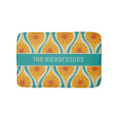 Midden eeuw moderne atoomdruppels retro gepersonal badmat (Voorkant)