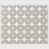 Midden-Eeuw Moderne Atoomenergie Stippen in Winter Cadeaupapier (Vlak)