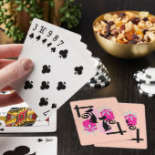 Midden eeuw moderne atoomkat pokerkaarten (Insitu)