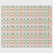 Midden eeuw moderne atoomkerst cadeaupapier (Vlak)