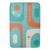 Midden-eeuw moderne atoompiquet gepersonaliseerd badmat (Voorkant Verticaal)