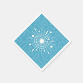 Midden-eeuw moderne atoomspoetnik sneeuwvlok MOD Servet (Hoek)