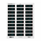 Midden eeuw Moderne Atoomsterren Retro Minimalist Etiket (Full Sheet)