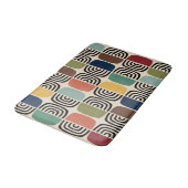 Midden eeuw moderne atoomtijd badmat (Gekanteld)