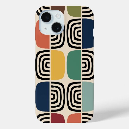 Midden eeuw moderne atoomtijd Case-Mate iPhone case (Achterkant)