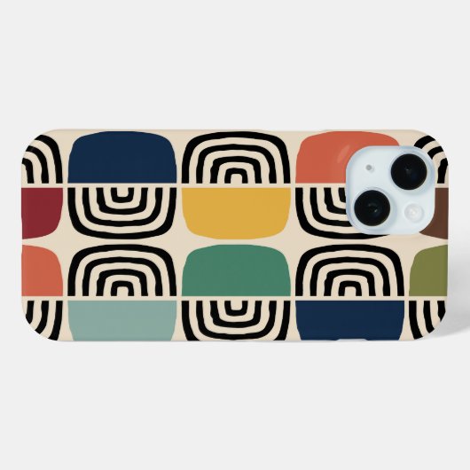 Midden eeuw moderne atoomtijd Case-Mate iPhone case (Achterkant (horizontaal))