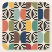 Midden eeuw moderne atoomtijd kartonnen onderzetters (Voorkant)