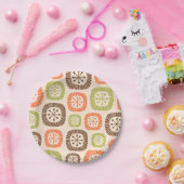 Midden eeuw moderne atoomtijd papieren bordje (Feest)