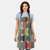 Midden eeuw moderne atoomtijd schort (Gedragen)