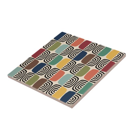 Midden eeuw moderne atoomtijd tegeltje (Zijkant)