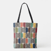 Midden eeuw moderne atoomtijd tote bag (Achterkant)