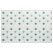 Midden eeuw moderne bloemen turquoise stof (Fat Quarter)