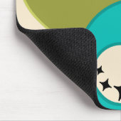 Midden-eeuw moderne bowlingballen muismat (Hoek)