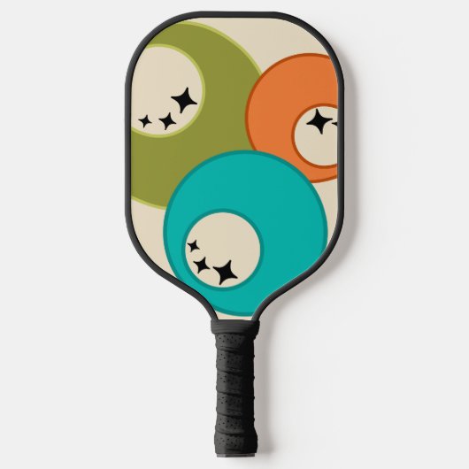 Midden-eeuw moderne bowlingballen pickleball paddle (Voorkant)