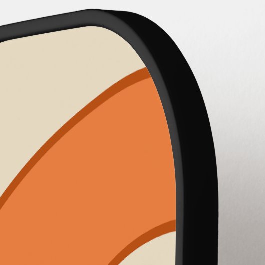 Midden-eeuw moderne bowlingballen pickleball paddle (Links Detail)