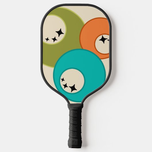 Midden-eeuw moderne bowlingballen pickleball paddle (Achterkant)