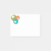 Midden-eeuw moderne bowlingballen post-it® notes (Voorkant)