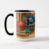 Midden eeuw moderne cocktail uur mok (Links)