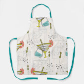 Midden eeuw moderne cocktail uur schort (Voorkant)