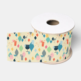 Midden eeuw moderne cocktails grosgrain lint