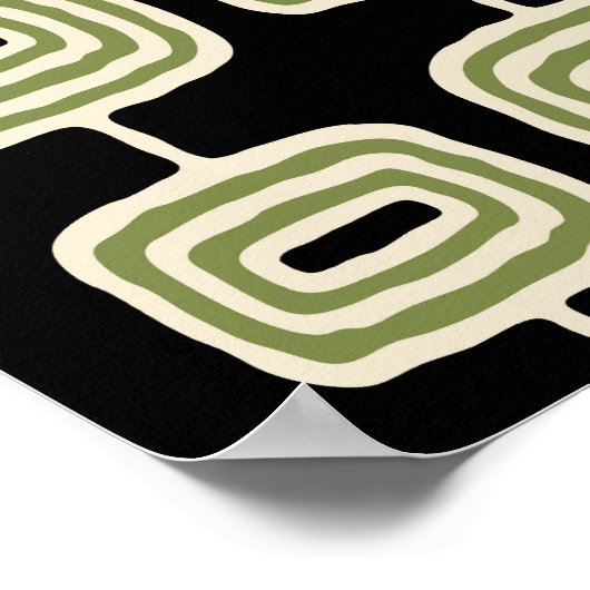 Midden eeuw moderne decoratie (Hoek)