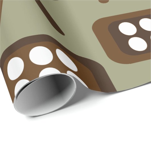 Midden-eeuw moderne decoratieve televisie cadeaupapier (Rol Hoek)