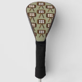 Midden-eeuw moderne decoratieve televisie golfheadcover (Voorkant)