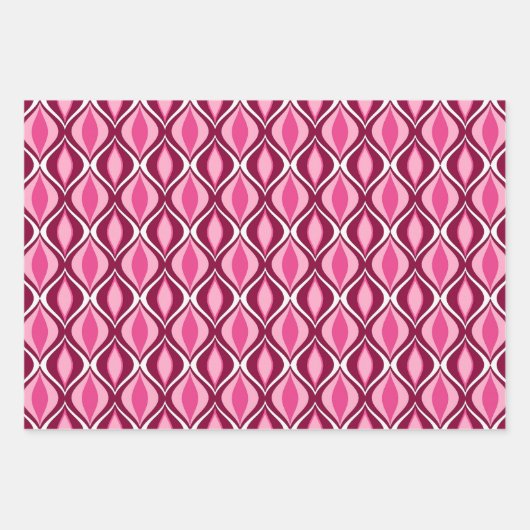 Midden-eeuw Moderne Diamanten, Goud, Grijs, Bourgo Inpakpapier Vel (Voorkant 3)