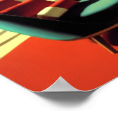 Midden-eeuw moderne droomhuis 4:3 poster (Hoek)