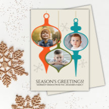 Midden-eeuw moderne fotocollage Kerstmis