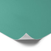 Midden eeuw moderne geometrische roze turquoise poster (Hoek)