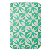 Midden eeuw moderne geometrische vormen Mint Green Badmat (Voorkant Verticaal)
