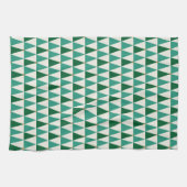 Midden eeuw moderne glitter ster kerstbomen theedoek (Horizontaal)