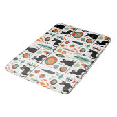 Midden eeuw Moderne Grappige Ruimte Katten Badmat (Gekanteld)