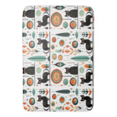 Midden eeuw Moderne Grappige Ruimte Katten Badmat (Voorkant Verticaal)