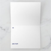 Midden eeuw moderne Happy Father’s Day zeilboten Kaart (Binnen)