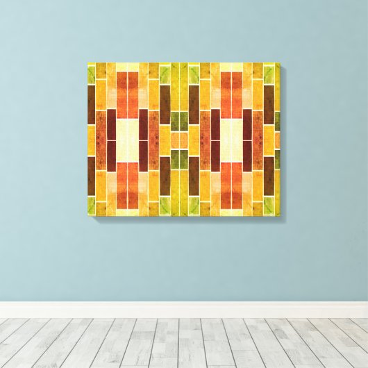 Midden eeuw moderne herfst ambachtsman canvas afdruk (Insitu (Houten vloer))